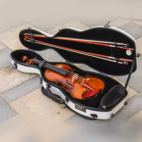 CHRISTINA Gourd-shaped Violin Case BV06 Multiple Colors Available 4/4 Size Composite Materials with 
