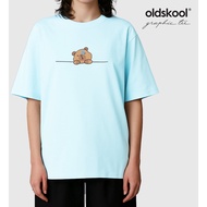 FOS x oldskool Women's Regular Fit Graphic Tee | Cute Capybara Series (BLU)