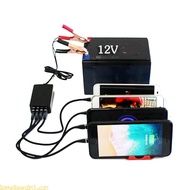 Love 4 USB Port Battery Clip Charger 12V 24V Vehicle Motorcycle DC12 24V Power Adapter Charger For P