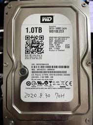 WD 1T 3.5吋硬碟 WD10EZEX-00BN5A0 時數低 良品 無壞軌 灌系統 資料備份的最愛
