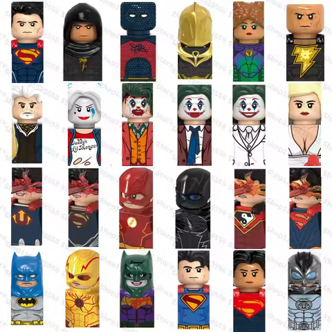 Superhero building blocks Superman The Flash Hawkman Clown Collection model brick toys party gifts