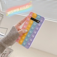 samsung galaxy a52 a72 Pop It Push Bubble case mobile Phone Case cute Stress Relief Fidget Toy Soft