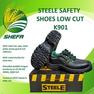 STEELE Safety Shoes Low Cut model K901 size 9" (43) , 1 pair