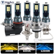 TKEY 12V 6000K Car LED Headlight Fog Light Bulbs H4 H7 H11 H8 H9 H1 H3 LED 9005 9006 Hb3 Hb4 Auto Dr