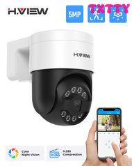 TXTTY กล้องวงจรปิดรักษาความปลอดภัย PoE กล้อง IP PTZ โดม5MP กลางแจ้งสำหรับระบบ NVR XMEye