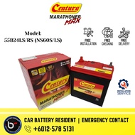 [ Installation Provided ] 55B24L | NS60LS / LST ] Century Marathoner Max | Car battery Bateri Kereta | Waja Vios honda