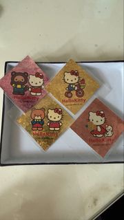 Hello Kitty 閃閃貼紙 點心麵 杯麵 懷舊