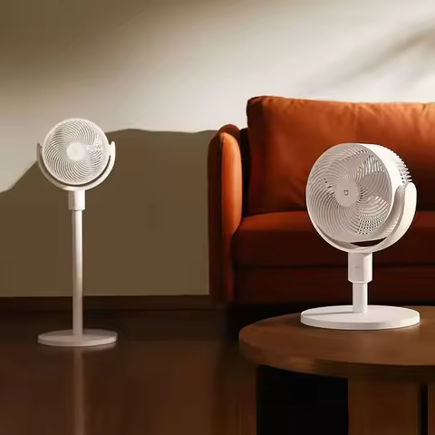 XIAOMI MIJIA Circulating Fan，Retractable Rechargeable Air Conditioner Fan，Home Floor Standing Deskto