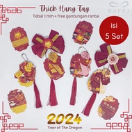 5 Hang Sets Thick Chinese New YearTAGs RibbonTAGs in Chinese New Year