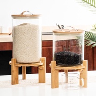 Wooden Rice Dispenser / Wooden Rice Dispencer 5 Liter 7.5 Liter / Wooden Rice Box / Rice Dispenser f