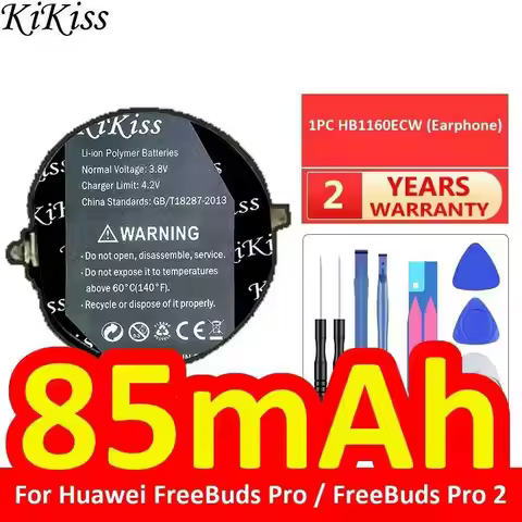 Earphone Battery 85Mah For Huawei Freebuds Pro 2 Pro2 Bluetooth 1PC HB1160ECW Fast Charging Stable