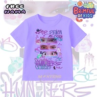 KPOP DEMON HUNTER CHILDREN'S T-SHIRT FOR GIRLS AND/ KPOP DEMON HUNTER CLUB CHILDREN'S T-SHIRT FREE N