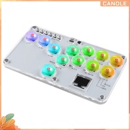 Candle✻【In Stock】❉  Arcade Joystick 12Keys All-Button Keyboard Arcade Stick Controller Mini Fighting