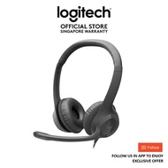 Logitech H390 USB-C Stereo Headset Black