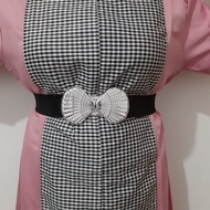 belt wanita elastis ikat pinggang korea karet melar strecht gesper wanita fashion