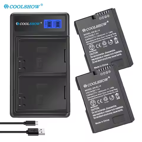 EN-EL14 EN EL14 Battery For Nikon D3100 D3200 D3300 D3400 D3500 D5600 D5100 D5200 P7000 P7100 P7800 