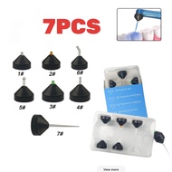 7Pcs Dental Pointcure Lens Endoguide Lens Translume Lens Dental Light Curing Head Dental Tools