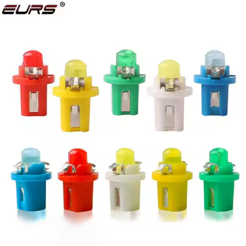 10PCS T5 B8.5D 509T B8.3D B8.4D B8.5 Led Lamp Car Gauge Speed Dash Bulb Auto Dashboard Instrument Li
