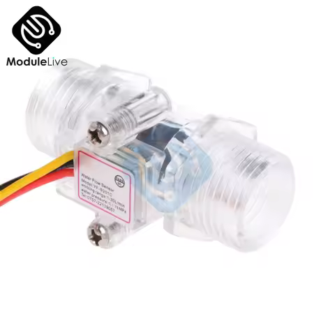DC 5V 12V DN15 Transparent/black Water Flow Sensor Switch Water Flow Meter Measurement Hall Flow Sen