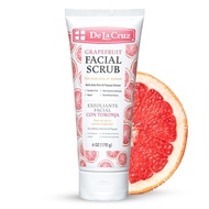Grapefruit Facial Scrub - Face Exfoliator Scrub with Vitamin E, Papaya and Aloe Vera - 6 OZ Tube