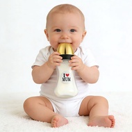 Gift Box Packaging Wide Mouth Medium Size 6 Months Over Newborn Baby Infant PP Plastic Baby Bottle 2