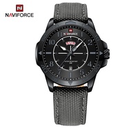 NAVIFORCE lelaki menonton kasual Double Calandar paparan kalis air 2024 jam tangan kuarza lelaki fes