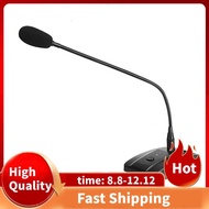 Professional Wired Conference Microphone Desktop Gooseneck Condenser Microphone for Broadcasting Spe