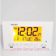 PUTIH Seiko Digital Table Clock QHL075 (White)