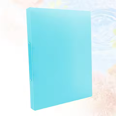 3Pcs A4 Heavy Duty Plastic Loose Leaf Binder Spring Mechanism Wide Opening Upright Storage File Fold
