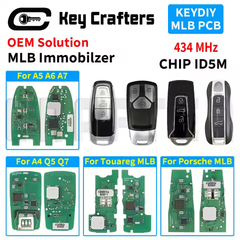 Crafters KEYDIY OEM Solution 5M CHIP 434MHz Smart Car Key PCB For Porsche Cayenne Panamera AUDI A6 Q