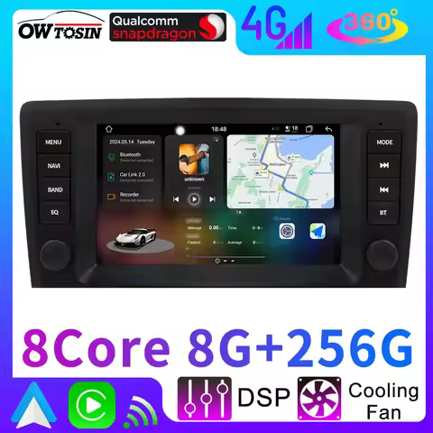 7870 A76 6nm 12G+256G Android 13 Car Radio GPS Player For Volvo S60 V70 XC70 2000-2004 Auto Bluetoot