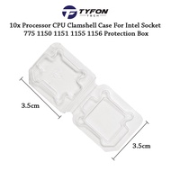 10pcs Processor CPU Case Clamshell Case For Intel Socket 775 1150 1151 1155 1156 CPU Plastic Protection Box