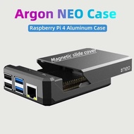VN Argon NEO Raspberry Pi 4 Case Aluminum Metal Shell Sliding Magnetic Cover Passive Cooling Heat Si