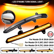 Dynamic Turn Signal LED Side Rearview Mirror Order Indicator Mazda CX-5 CX5 KF 2017 2018 CX-8 CX-9 C