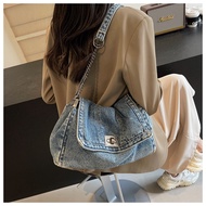 Velyn Denim Shoulder Bag Women's Jeans Bag Korean Bag