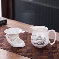 Ceramic Tea Set Fair Cup Tea Drain Set Tea Dispenser Integrated Tea Cup Purple Sand Tea Set Fair Cup