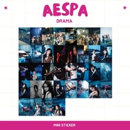 Mini STICKER AESPA DRAMA AESPA: 36pcs) STICKER CHROMO KPOP IDOL KOREA PREMIUM UNOFFICIAL WINTER KARI