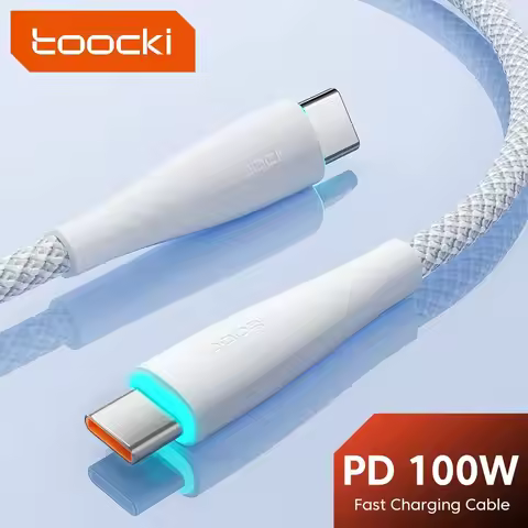 Toocki 100W USB C Cable 5A Fast Charging Type C Cable For Xiaomi 12 Poco f3 f4 Samsung 3.0 USB C To