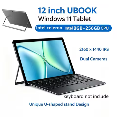 12 INCH 8GB RAM 256GB EMMC ROM DS808 UBook Intel Celeron N4120 Windows 11 TABLET PC WIFI 64-bit Type