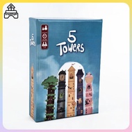 [Brightlight] 1 Set Funny Strategy Party Casual Puzzle Game 5 Towers Board Games For 2-6 Players Fas