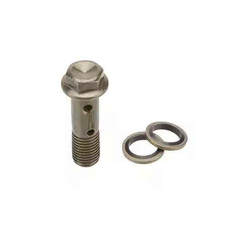 Motorcycle Hydraulic Brake Hollow Screw M10 x 1.25 Double Banjo Bolt For hydraulic brake hose calipe