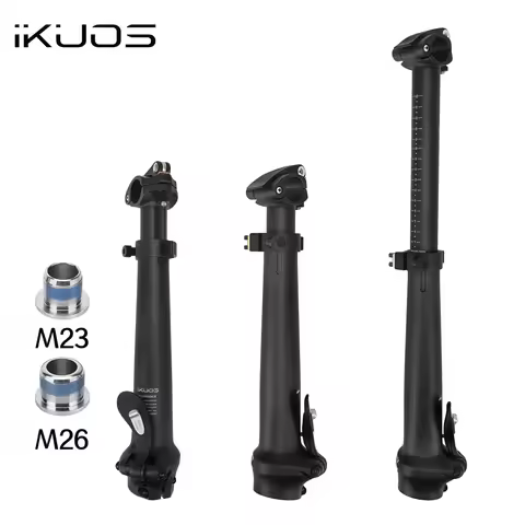IKUOS SM-A164 AL6061 Quick Release Adjustable Dual-Section Folding Bike Stem 25.4 mm For Dahon/Tern/