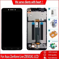 Original 5.0" For Asus Zenfone Live ZB501KL LCD Display Touch Screen With Frame Digitizer Assembly F