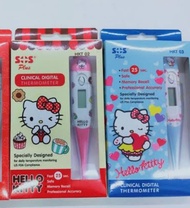 SOS Plus Clinical Digital Thermometer Hello Kitty เอสโอเอส ใช้ง่าย น่ารัก สะดวก แม่นยำ คละลาย