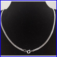 ◨ ✥ ◇ 925 Silver Italy Double Cuban Chain, Kwintas Pang Regalo, Fashion Jewelry Stainless Steel