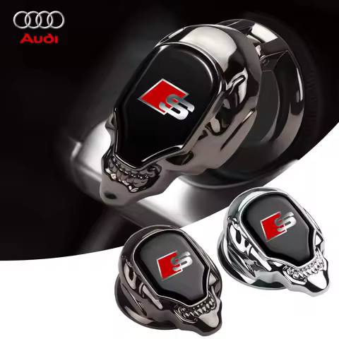 1Pcs Car One-button Ignition Switch Protection Cover Center Cover For Audi sline Q2 Q3 B5 Q8 B3 8P A