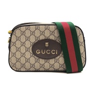 Gucci 虎頭綠紅綠織帶相機斜背包（476466-咖）_廠商直送