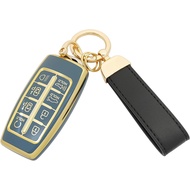 Soft TPU Protector Key Fob Cover Case Compatible with Hyundai Genesis GV80 GV90 G70 G80 G90 GV70 Sma