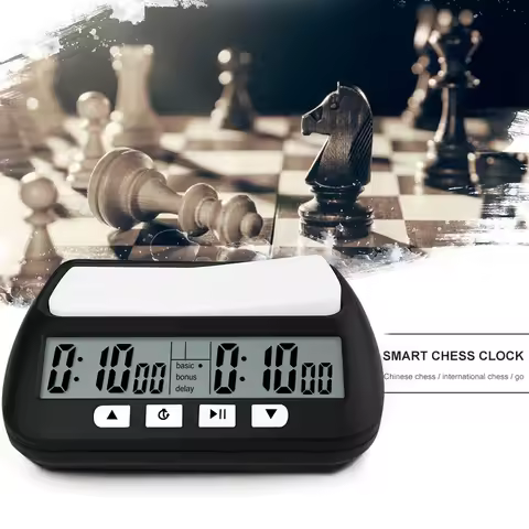 Professional Chess Digital Timer Chess Clock I-GO Count Up Down Board Game Clock Digital Electronic 