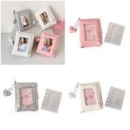 Miniature Photo Organizers For 3Inch Photocard Storage Holders 5 Rings Binder